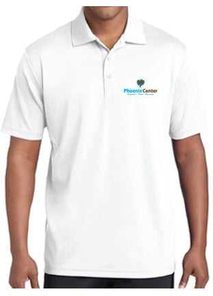 Phoenix Center Mens Racer Mesh Polo