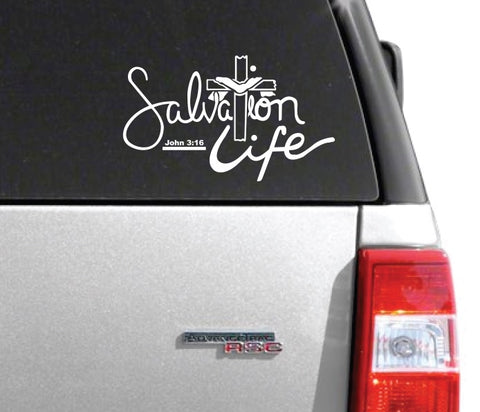 Salvation Life Window Decal
