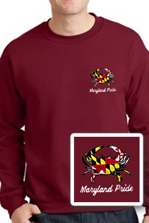 Maryland Pride Crab Flag Crewneck Sweatshirts are here!