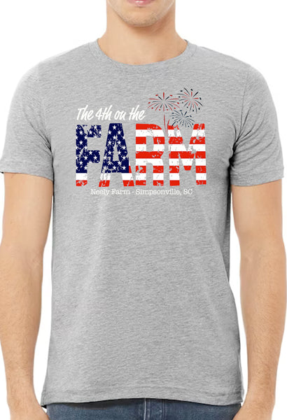 4th on the Farm Patriotic Short Sleeve Tee