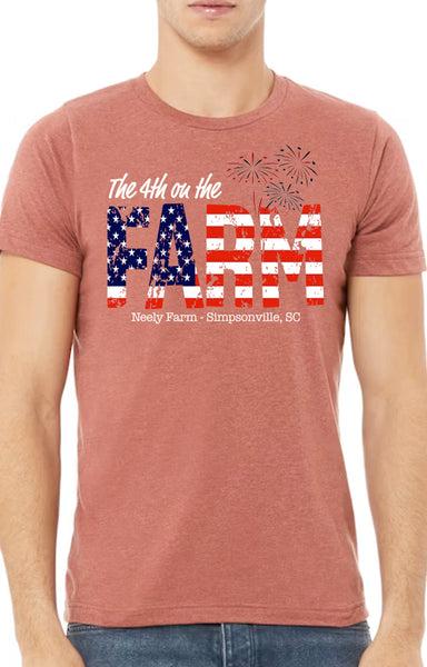 4th on the Farm Patriotic Short Sleeve Tee