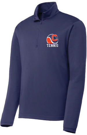 Chapman Tennis Navy Blue 1/4 Zip