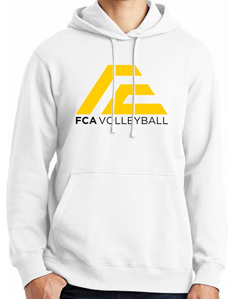FCA Volleyball Hooded Fleece White
