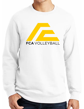 FCA Volleyball Crewneck Fleece White