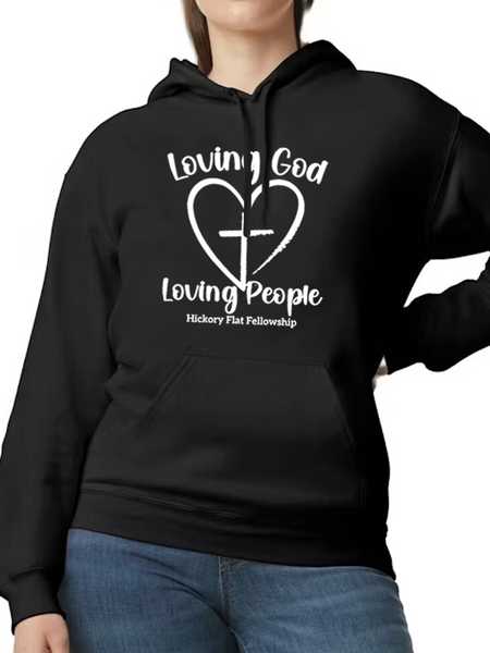 Hickory Flat Fellowship Hoodie - Heart Design