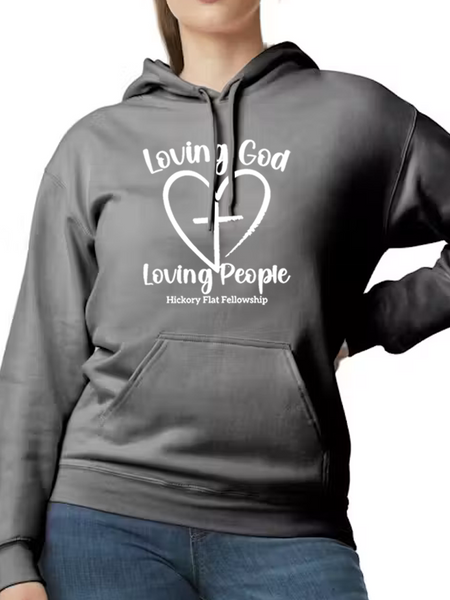 Hickory Flat Fellowship Hoodie - Heart Design