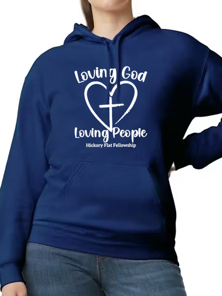 Hickory Flat Fellowship Hoodie - Heart Design