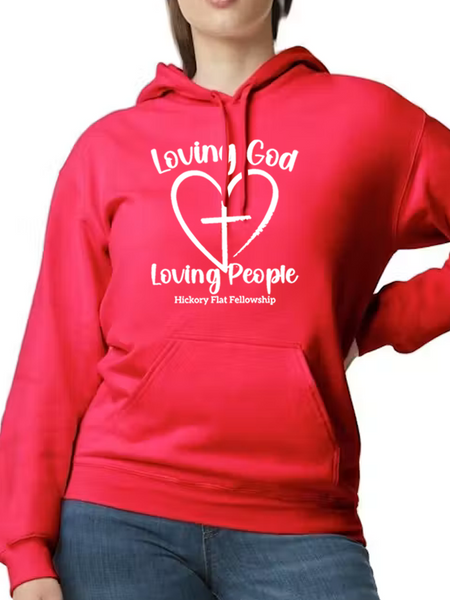 Hickory Flat Fellowship Hoodie - Heart Design