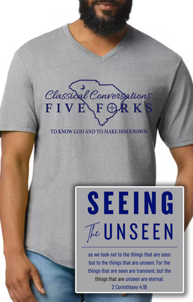 Unisex V-Neck Short Sleeve Tee