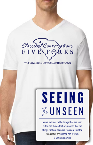 Unisex V-Neck Short Sleeve Tee