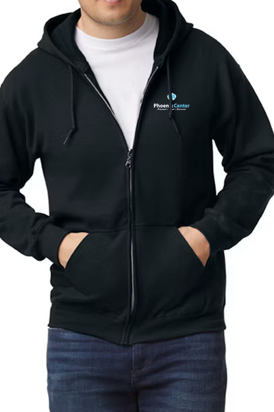 Phoenix Center Zip-Up Hooded Fleece