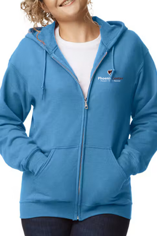 Phoenix Center Zip-Up Hooded Fleece