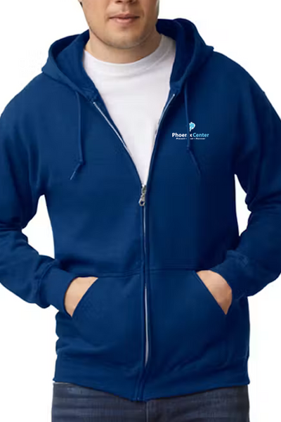 Phoenix Center Zip-Up Hooded Fleece