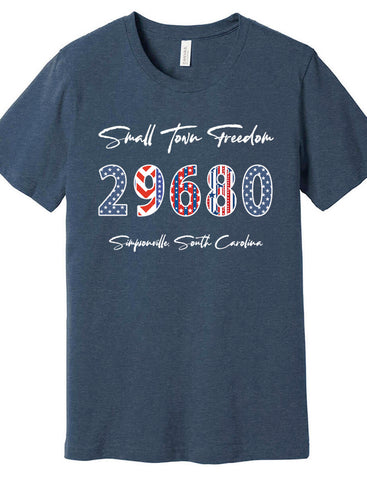 Patriotic Small Town Short Sleeve Tee