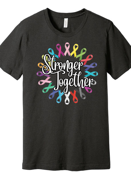 Stronger Together Cancer Awareness Short Sleeve Tee