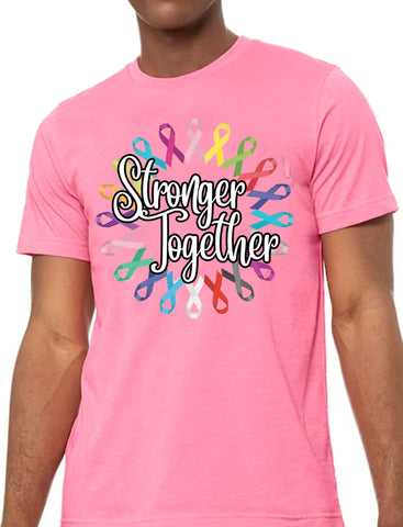 Stronger Together Cancer Awareness Short Sleeve Tee