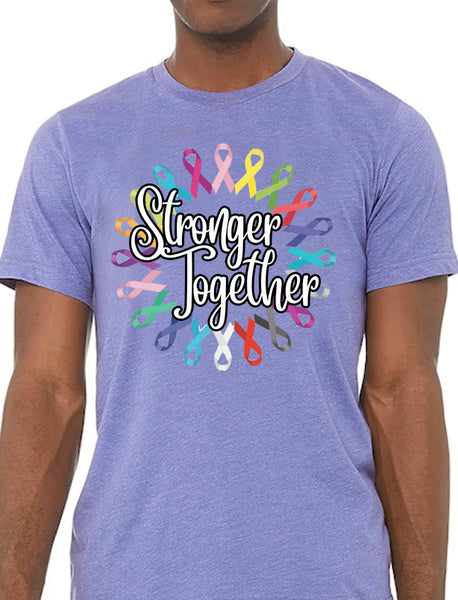 Stronger Together Cancer Awareness Short Sleeve Tee