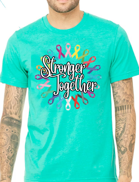 Stronger Together Cancer Awareness Short Sleeve Tee