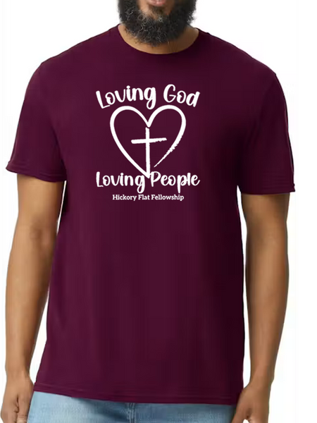 Hickory Flat Fellowship T-shirt - Heart Design