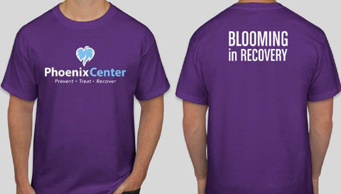 Phoenix Center Recovery Blooming in Recovery Short Sleeve Tee