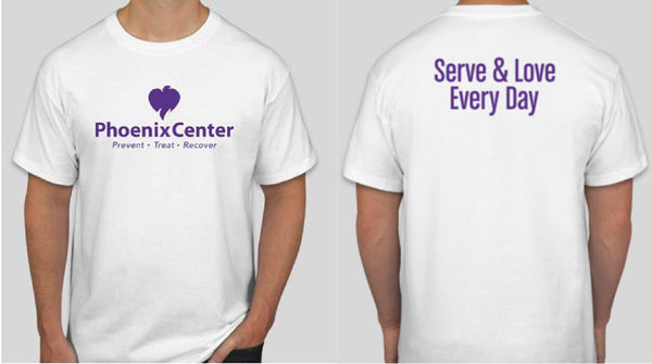 Phoenix Center Recovery Serve & Love Every Day Short Sleeve Tee