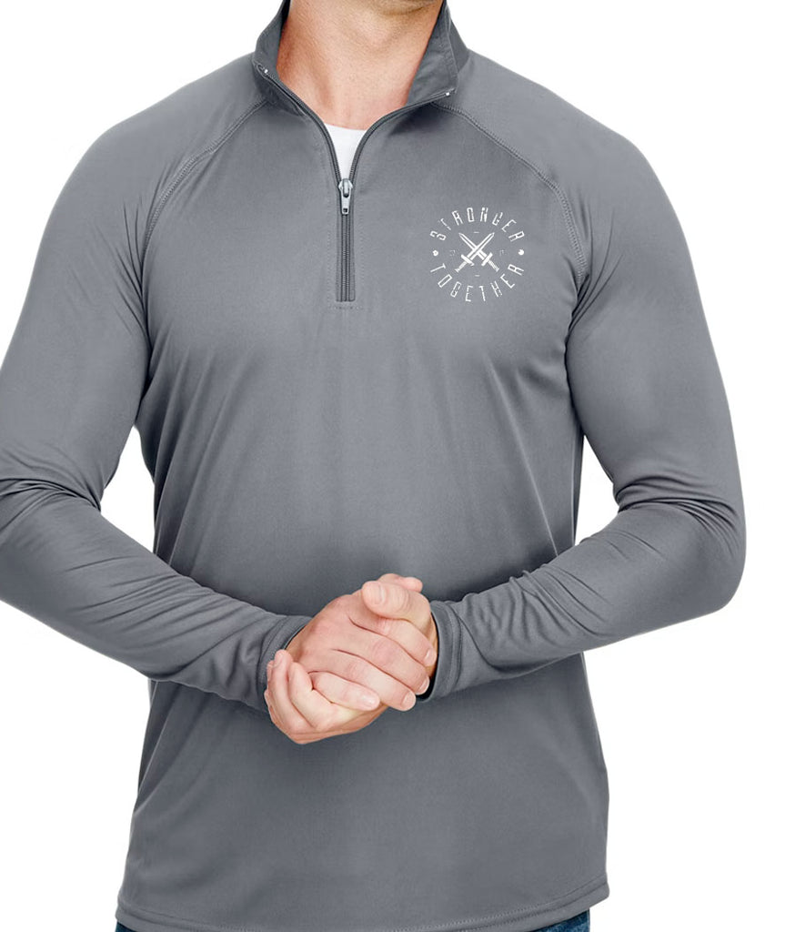Stronger Together 1/4 zip Performance Shirt