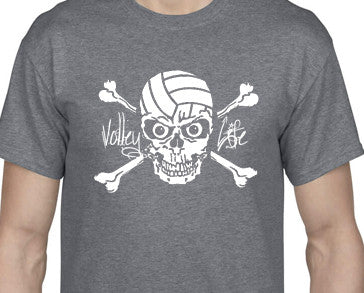 Volley Life® Skull and Crossbones Short Sleeve T-Shirt
